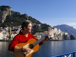The Spanish Guitarist, Bob, playing music
